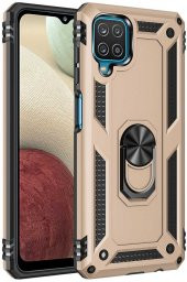 Samsung Galaxy M32 Kılıf Yüzüklü Standlı Tank Zırh Silikon - 6