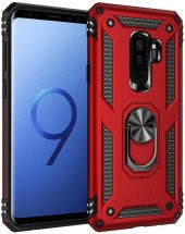 Samsung Galaxy S9 Plus Kılıf Yüzüklü Standlı Tank Zırh Silikon - 2
