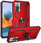 Xiaomi Redmi Note 10 Pro Kılıf Yüzüklü Standlı Tank Zırh Silikon - 2