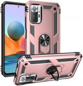 Xiaomi Redmi Note 10 Pro Kılıf Yüzüklü Standlı Tank Zırh Silikon - 4