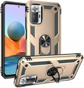 Xiaomi Redmi Note 10 Pro Kılıf Yüzüklü Standlı Tank Zırh Silikon - 6