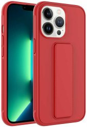 Apple iPhone 14 Pro Max Kılıf Standlı Mat Pürüzsüz Kapak - 1