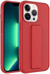 Apple iPhone 13 Pro Max Kılıf Standlı Mat Pürüzsüz Kapak - 1