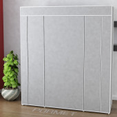 Bez Dolap Plastik Profilli 12 Raf + 60cm Askı Portatif Dolap thumbnail 2