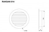 Raksan Yuvarlak Lineer Menfez-Beyaz-Ø100 - 2