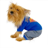 Superman Penye Tulum Köpek Tulumu Köpek Elbisesi - 2