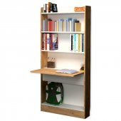 Katlanır Çalışma Masası + Kitaplık 180 x 60 x 20 + 40 - 1