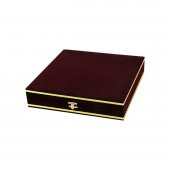 Kadife Kutu BORDO - 25CM TABAK - 1