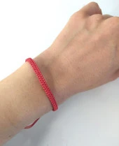 Kırmızı Bileklik Uğur Şans Aşk Bilekliği Makrome İp Ayarlanabilir Bilezik Kadın Kız Takı - 2