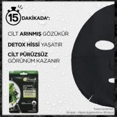 Garnier Skin Naturals Kömürlü Kağıt Yüz Maskesi Siyah Yosun thumbnail 3