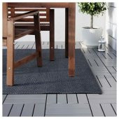 Koyu Gri Halı, MeridyenDukkan 160x230 cm IKEA Polipropilen, İç-Dış Mekan - 3