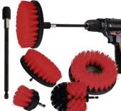 Banyo Küvet Duşakabin Lavabo Uzatma Aparatlı Matkap Fırça Seti 6 Parça K/S - 1