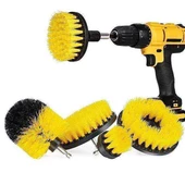 Banyo Küven Duşakabin Temizleme Çok Amaçlı Matkap Uyumlu Fırça Seti 5 Adet S/S - 1