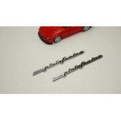 Maserati Ghibli Quattroporte Pininfarina Designo Çamurluk Yanı Krom Metal Amblem Arma Seti - 2