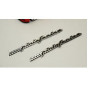 Peugeot Pininfarina Designo Çamurluk Yanı Krom Metal Amblem Arma Seti - 3