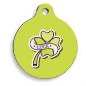 4 Yapraklı Yonca Yuvarlak Kedi ve Köpek Künyesi - 1