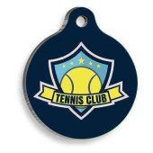 Tenis 2 Yuvarlak Kedi ve Köpek Künyesi - 1