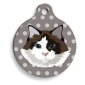 Ragdoll Yuvarlak Kedi Künyesi - 1