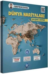 Coğrafyanın Kodları Dünya Haritaları Çalışma Defteri KR Akademi - 1