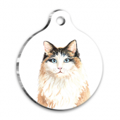 Suluboya 2 Yuvarlak Kedi Künyesi - 1