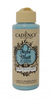 Cadence Style Matt Akrilik Boya S9031 Mavi Zirkon 120ml - 2