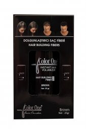 Building Fibers Brown  Dolgunlaştırıcı Saç Fiberi Kahverengi 25g - 1