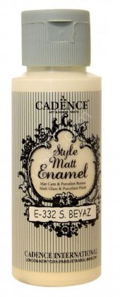 Cadence Enamel Cam ve Porselen Boyası - 332 S.Beyaz - 1