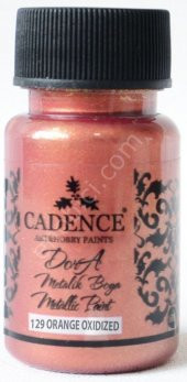 Cadence Dora Metalik Boya 129 Oksit Turuncu 50ML - 1