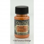 Cadence Dora Metalik Kumaş Boyası 1156 Turuncu 50ml - 1