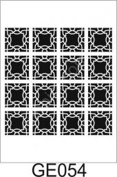 Geometrik Desenler Stencil Şablon (25x25) GE-054 - 1