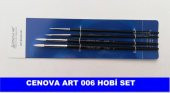 Cenova Art Yuvarlak Uç 4 lü Fırça Set 06 - 1