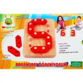 Woodoy Ahşap Rakamları Öğreniyorum Oyunu Oyuncak KT-KR038 - 1