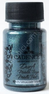 Cadence Dora Metalik Boya 142 Koyu Turkuaz 50ML - 1
