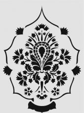 Damask Desen Stencil Şablon (35x50) DA-047 - 1