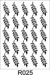 Ardışık Desen Stencil Şablon (25x35) R-025 - 1