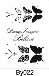 Boyutlu Desen Stencil Şablon (25x35) BY-022 - 1