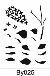 Boyutlu Desen Stencil Şablon (21x30) BY-025 - 1