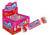 Nazar Şekersiz Sakız Çilek Aromalı x 100 Adet - 1