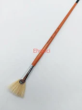 Cenova Art 113 Doğal Uzun Sap Yelpaze Fırça No:8 - 1