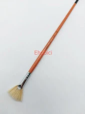 Cenova Art 113 Doğal Uzun Sap Yelpaze Fırça No:6 - 1