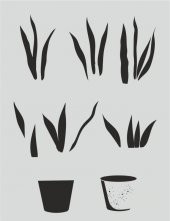 Boyutlu Desen Stencil Şablon (21x30) BY-061 - 1