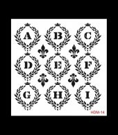 HDM14 Cadence Home Dekor Stencil 25x25 - 1