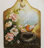 Fatma Metin Serisi - Boyutlu Stencil 032 20x20cm thumbnail 2