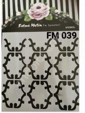 Fatma Metin Serisi - Boyutlu Stencil 039  20x20cm - 1