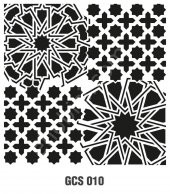 Cadence Grunge Duvar Stencil 45x45 - GCS-010 - 1