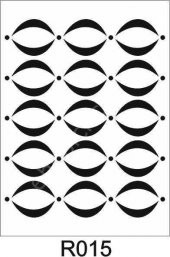 Duvar Dekor Stencil Şablon (40x40) R-015 - 1
