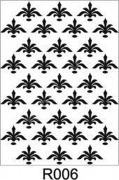Ardışık Desen Stencil Şablon (21x30) R-006 - 1