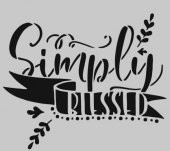 Yazı Desenler Stencil Şablon (25x25) YZ-277 - 1