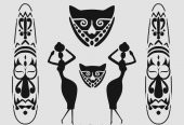 Siluet Desenler Stencil Şablon (21x30) SL-065 - 1