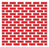 Cadence HD180 Tuğla Duvar Stencil TD02 - 1